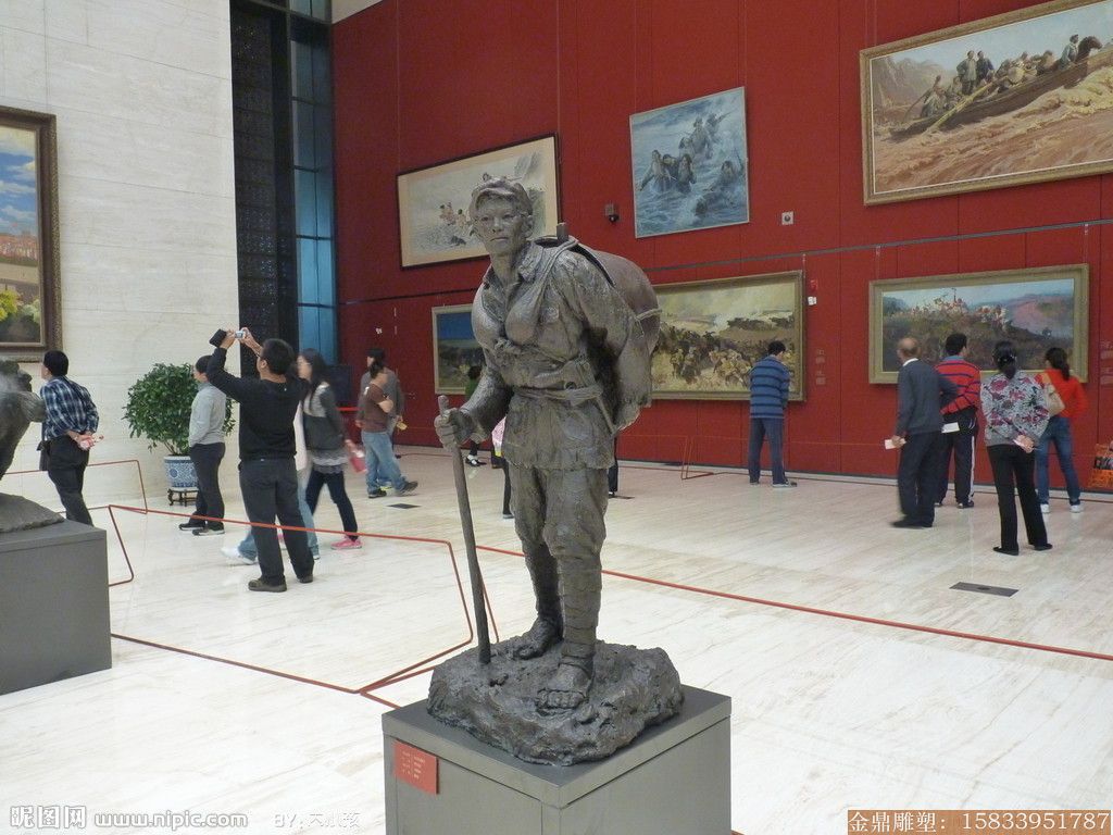 博物馆人物雕塑摆件 铜雕制作厂家